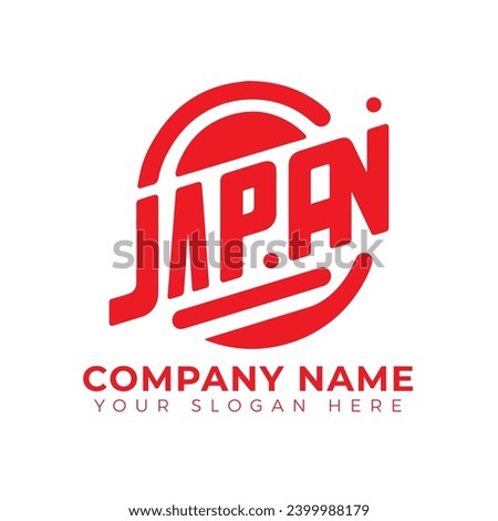 Vector Japan letters logo design 
