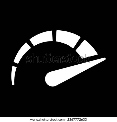 Speedometer and tachometer with arrow vector