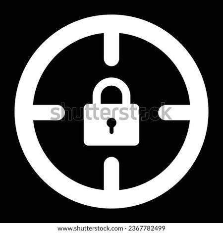 target locked symbol simple logo vector