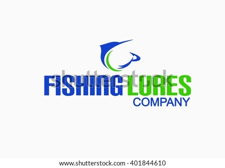Fishing Lure And Tackle Logo Stock Vector 401844610 : Shutterstock