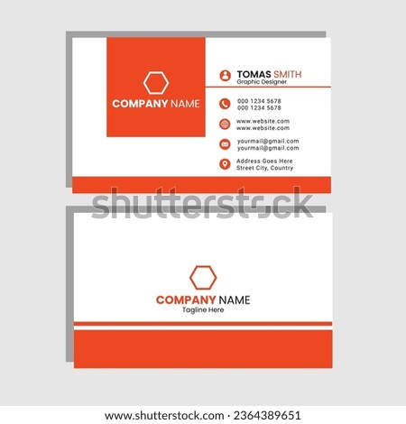 Modern Abstract Business Card. This card size is wigth-3.5 and height-2, color mode-CMYK, raster effect-High (300ppi). Ready for print.
