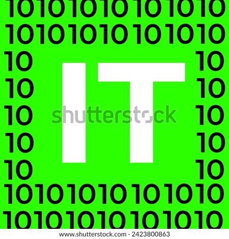
Vector binary code background.
Background with text IT.
programming.
Binary background green, black numbers.
Background with text field