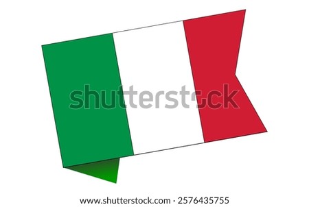 Italy flag ribbon icon on white background
vector flag ribbon icon