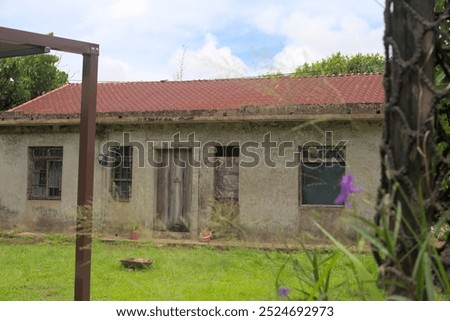 Image, Stock Photo Dilapidated house window facade in Görlitz