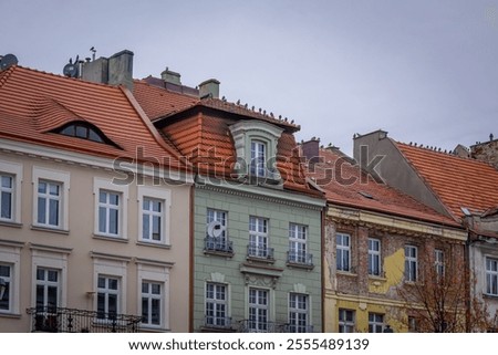 Similar – Image, Stock Photo Colourful tenement houses of the Magdeburg modern age