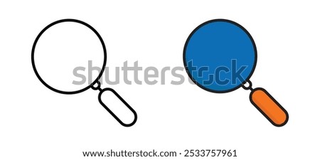 search, icon, magnifyingglass, outline, black