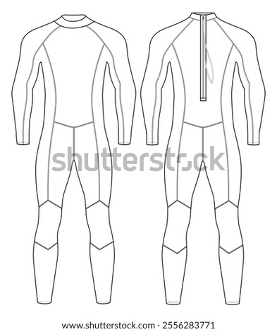 Similar – Image, Stock Photo Man in wetsuit on paddleboard in sea