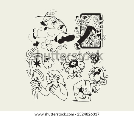 flower, nature, character, illustraion, vector art, Illustration, Digital Art, Character, Design, Adobe Photoshop, 