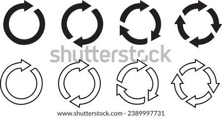 Circle vectors and symbols icons design 