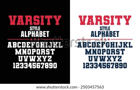 Classic college western font alphabet. Varsity sport font in western style for baseball, football or basketball logo, brand and t-shirt. Athletic department typeface, varsity stylish font alphabet