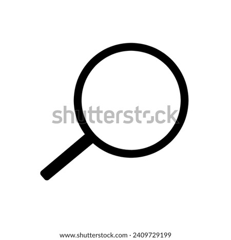 The magnifying glass image is suitable for use as a search icon