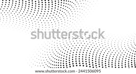 Background with monochrome dotted texture. Polka dot pattern template. Background with black dots - stock vector dots background modern	 white and black