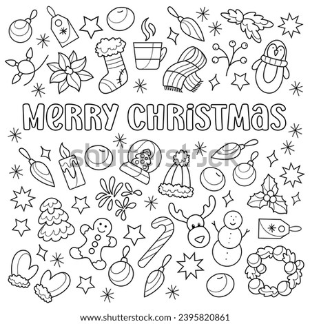 Christmas Clipart To Colour | Free download on ClipArtMag