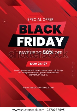 Black Friday background. Black Friday Sale banner. Black Friday design. typography. Template for Poster, Banner, promotion, advertising, web, social media post, ads, card. Vector illustration.