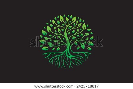 modern tree logo design simple minimalist logo