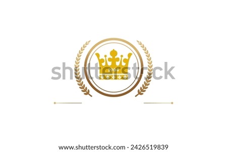 business king logo design simple design new usa king logo