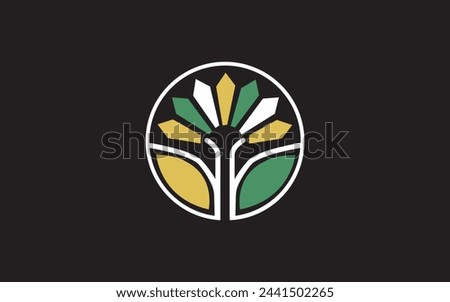 Agriculture logo template suitable for businesses and product names. This stylish logo design could be used for different purposes for a company, product, service or for all your ideas. Pro Vector