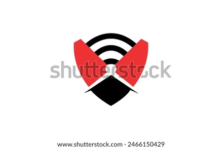 Wireless error vector icon, wifi symbol. Simple, flat design for web or mobile app.