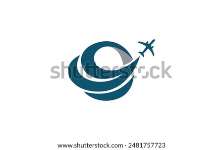 Global travel and tour logo design vector.