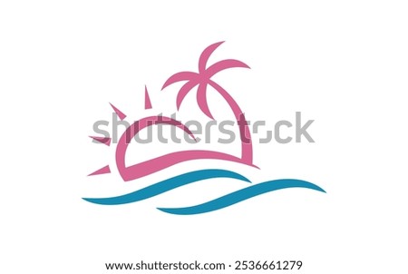 Palm logo design icon element vector idea