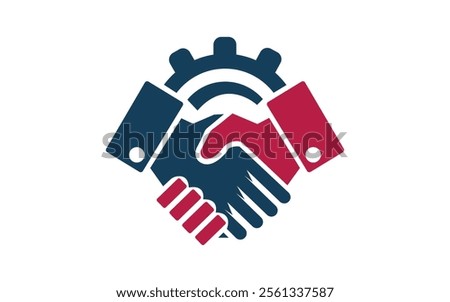 Handshake icon vector art illustration isolated United States elections candidates handshake