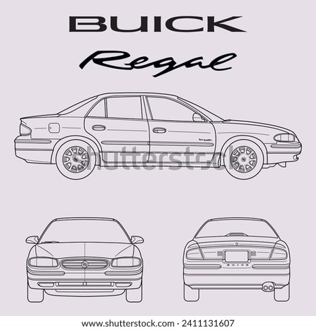 1998 Buick Regal car blueprint
