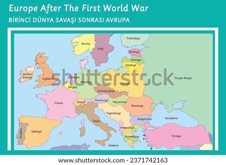 europe after the first world war map