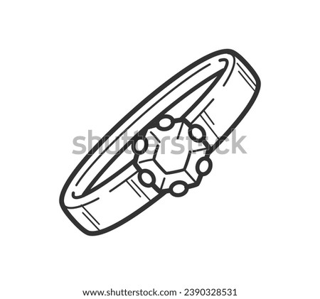 Ring outline illustration. hand drawn Ring sketch. Ring black and white vector drawing. Ring isolated on white background. vector illustration. Rings line art drawing. wedding rings outline.