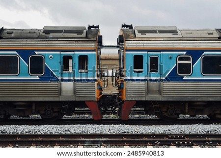 Similar – Image, Stock Photo Old railway tracks in the forest