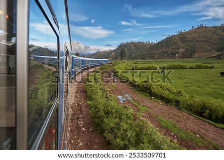 Similar – Image, Stock Photo All aboard! Rail transport