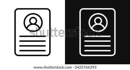 Resume icon set. Vector illustration