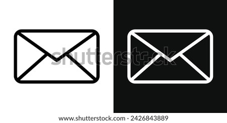 Email icon set. Vector illustration