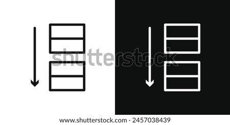 App Sorting by Alphabetical Order Vector Icons for Streamlined User Experience