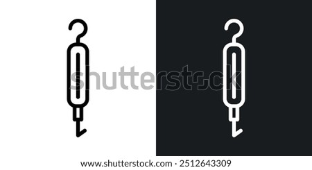 Periodontal scaler outlined icon vector collection.