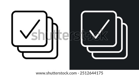 Select all outlined icon vector collection.