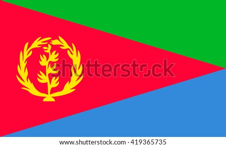 Flag of Eritrea vector image