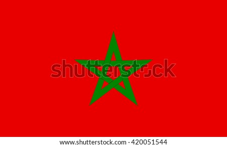 Flag of Morocco vector image