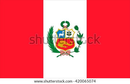 Flag of Peru vector image