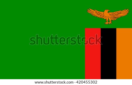 Flag of Zambia vector image