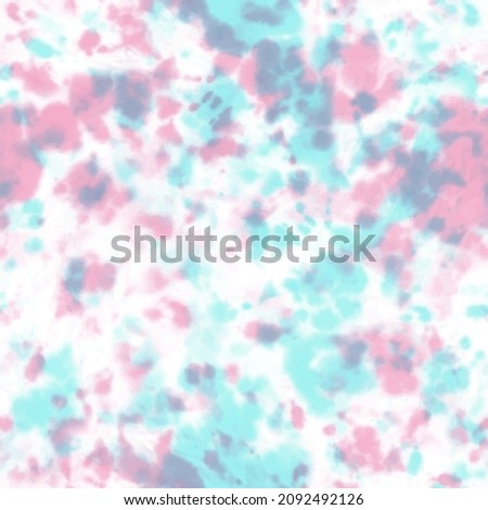 Tie dye shibori seamless pattern. Hhand drawn pastel colors ornamental elements background. Colorful abstract texture. Print for textile, fabric, wallpaper, wrapping paper. Vector Stock foto © 