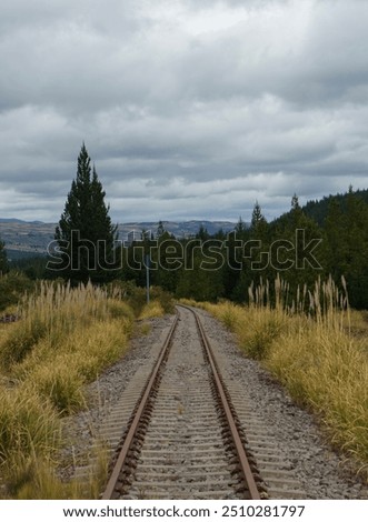 Similar – Foto Bild Andean railway in Alausi Ecuador goes to the devil’s nose