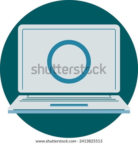 Laptop Computer Icon Vector Illustration