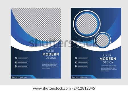 Business abstract vector template. Brochure design, cover modern layout, annual report, poster, flyer in A4 with colorful circle , geometric shapes for tech, science, market 1 6 3