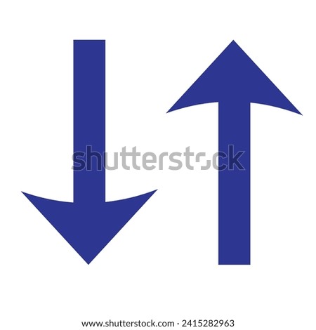Up and down arrow flat style. Vector illustration icon isolated on white background 4 9 0
