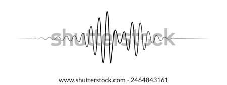 Sound waves design template. Set of podcast sound waves design. Vector Illustration