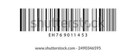 Realistic barcode. Barcode icon. Vector illustration EPS10