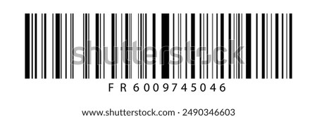 Realistic barcode. Barcode icon. Vector illustration EPS10