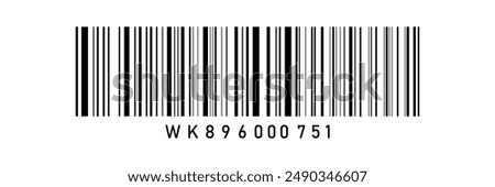 Realistic barcode. Barcode icon. Vector illustration EPS10