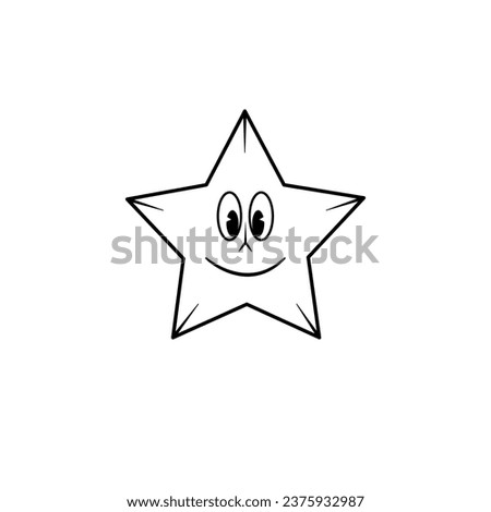 The Line Art of Smiling Star Game