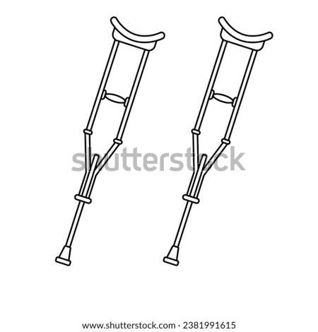 The Line Art of Crutches